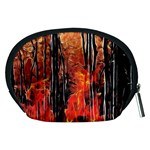 Forest Fire Fractal Background Accessory Pouches (Medium)  Back