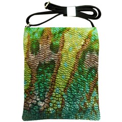 Colorful Chameleon Skin Texture Shoulder Sling Bags by Simbadda