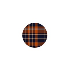 Tartan Background Fabric Design Pattern 1  Mini Buttons by Simbadda