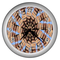 Manipulated Reality Of A Building Picture Wall Clocks (silver) 