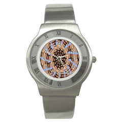 Manipulated Reality Of A Building Picture Stainless Steel Watch by Simbadda