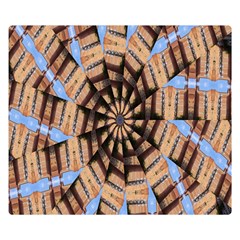 Manipulated Reality Of A Building Picture Double Sided Flano Blanket (small)  by Simbadda