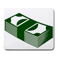 Rich Dollar Money Green Large Mousepads by Alisyart
