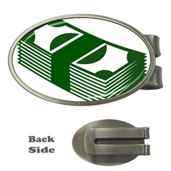 Rich Dollar Money Green Money Clips (oval) 