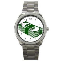 Rich Dollar Money Green Sport Metal Watch