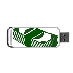 Rich Dollar Money Green Portable Usb Flash (two Sides)