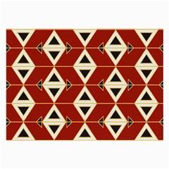 Triangle Arrow Plaid Red Large Glasses Cloth (2-side)