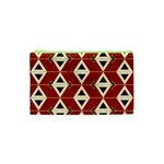 Triangle Arrow Plaid Red Cosmetic Bag (XS) Front