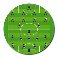 Soccer Field Football Sport Round Mousepads by Alisyart