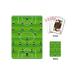 Soccer Field Football Sport Playing Cards (mini)  by Alisyart