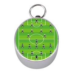 Soccer Field Football Sport Mini Silver Compasses