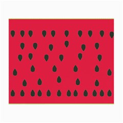 Watermelon Fan Red Green Fruit Small Glasses Cloth (2-side)