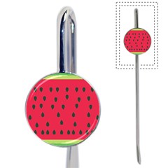 Watermelon Fan Red Green Fruit Book Mark