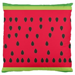 Watermelon Fan Red Green Fruit Standard Flano Cushion Case (one Side) by Alisyart