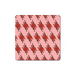 Variant Red Line Square Magnet by Alisyart