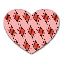 Variant Red Line Heart Mousepads