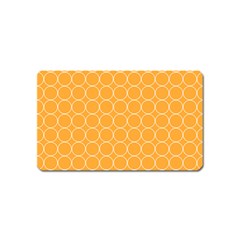 Yellow Circles Magnet (name Card) by Alisyart
