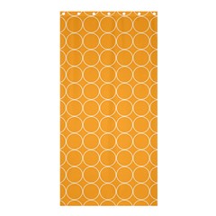 Yellow Circles Shower Curtain 36  X 72  (stall) 