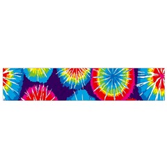 Tie Dye Circle Round Color Rainbow Red Purple Yellow Blue Pink Orange Flano Scarf (small)
