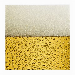 Water Bubbel Foam Yellow White Drink Medium Glasses Cloth