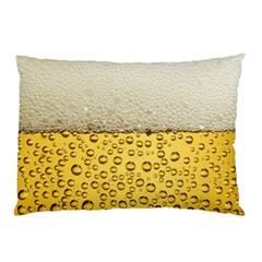 Water Bubbel Foam Yellow White Drink Pillow Case by Alisyart