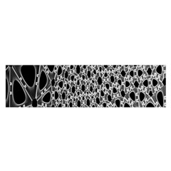 X Ray Rendering Hinges Structure Kinematics Circle Star Black Grey Satin Scarf (oblong)