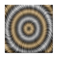 Prismatic Waves Gold Silver Face Towel by Alisyart