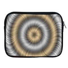 Prismatic Waves Gold Silver Apple Ipad 2/3/4 Zipper Cases by Alisyart