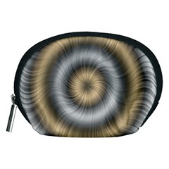 Prismatic Waves Gold Silver Accessory Pouches (medium) 