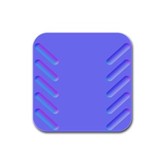 Leftroom Normal Purple Rubber Square Coaster (4 Pack)  by Alisyart