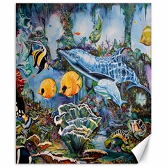 Colorful Aquatic Life Wall Mural Canvas 8  X 10 