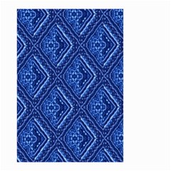 Blue Fractal Background Small Garden Flag (two Sides) by Simbadda