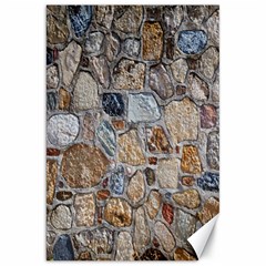 Multi Color Stones Wall Texture Canvas 20  X 30   by Simbadda