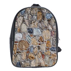 Multi Color Stones Wall Texture School Bags(large)  by Simbadda