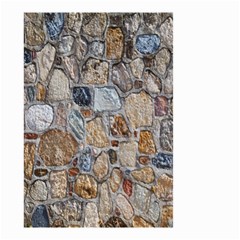 Multi Color Stones Wall Texture Small Garden Flag (two Sides) by Simbadda