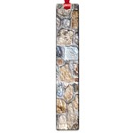 Multi Color Stones Wall Texture Large Book Marks Front