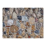 Multi Color Stones Wall Texture Double Sided Flano Blanket (Mini)  35 x27  Blanket Front