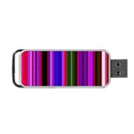 Fun Striped Background Design Pattern Portable USB Flash (One Side) Front