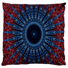 Digital Circle Ornament Computer Graphic Large Cushion Case (two Sides) by Simbadda