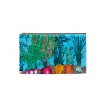 Mural Displaying Array Of Garden Vegetables Cosmetic Bag (Small)  Front