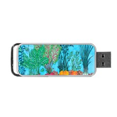 Mural Displaying Array Of Garden Vegetables Portable Usb Flash (one Side) by Simbadda