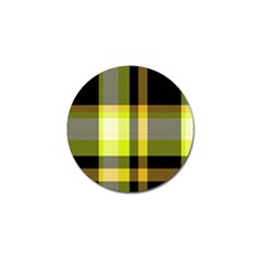 Tartan Pattern Background Fabric Design Golf Ball Marker