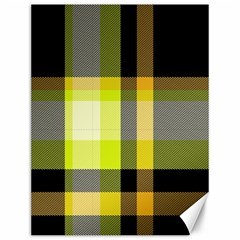 Tartan Pattern Background Fabric Design Canvas 12  x 16  