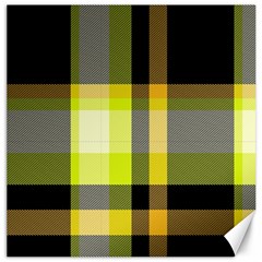 Tartan Pattern Background Fabric Design Canvas 16  x 16  