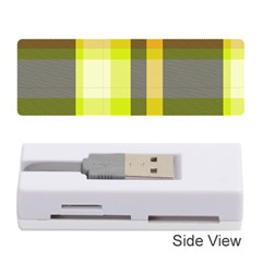 Tartan Pattern Background Fabric Design Memory Card Reader (Stick) 