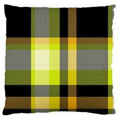 Tartan Pattern Background Fabric Design Large Cushion Case (One Side)