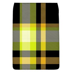 Tartan Pattern Background Fabric Design Flap Covers (L) 