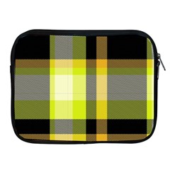 Tartan Pattern Background Fabric Design Apple iPad 2/3/4 Zipper Cases