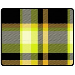 Tartan Pattern Background Fabric Design Double Sided Fleece Blanket (Medium) 