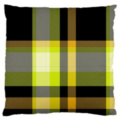 Tartan Pattern Background Fabric Design Large Flano Cushion Case (Two Sides)